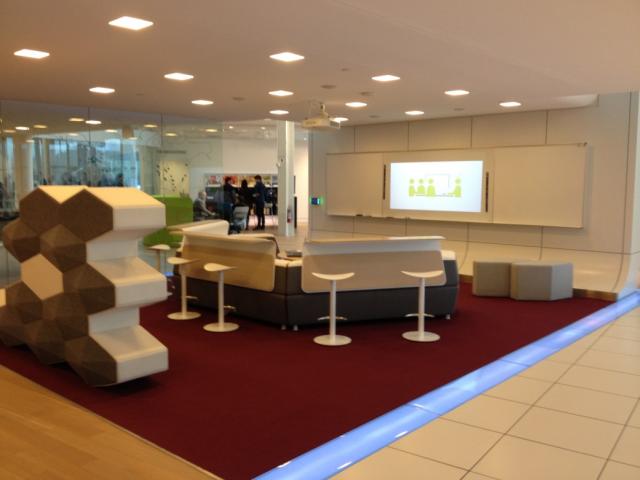 Just one example of a collaborative space at Steelcase.